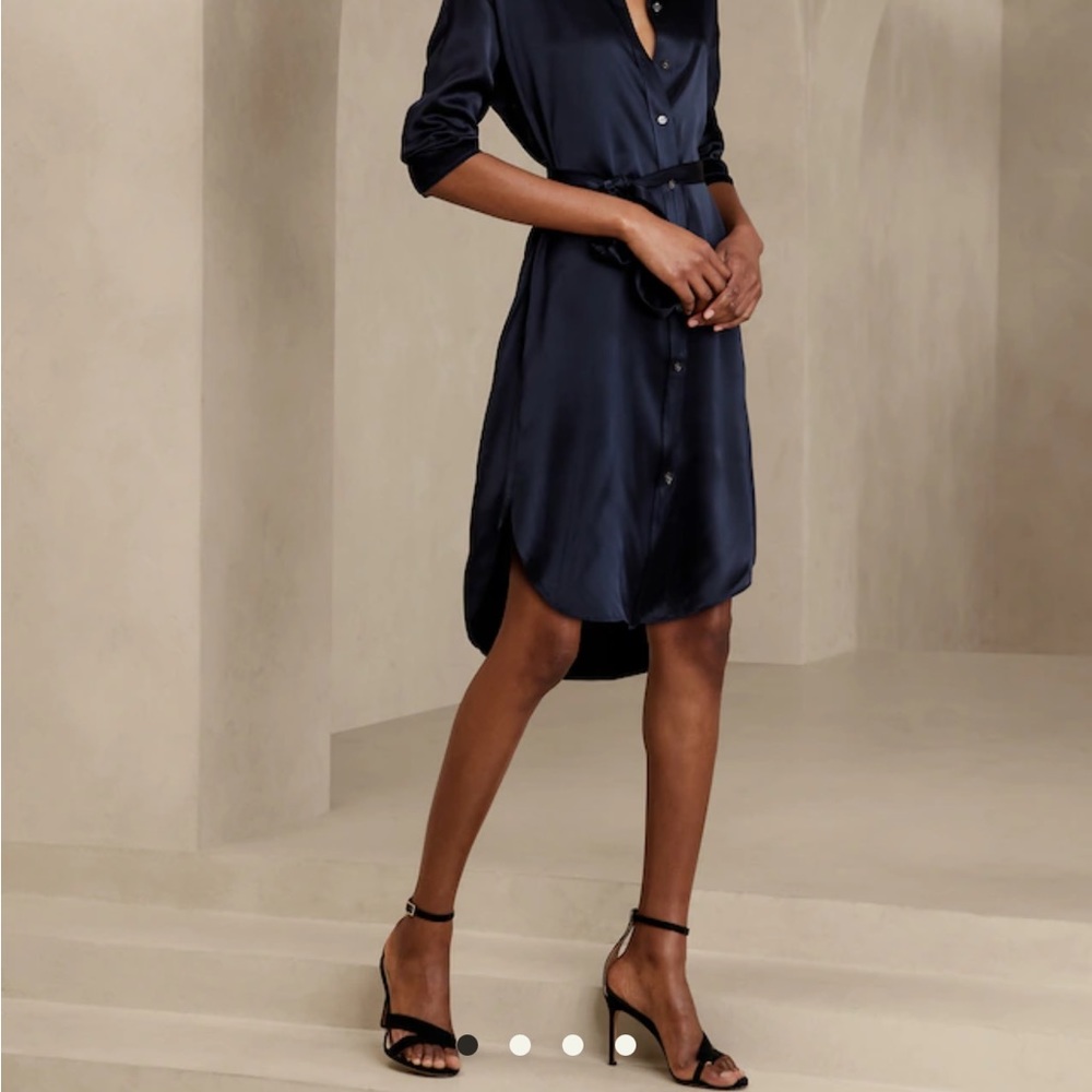 NEW Banana Republic Silk Shirt Dress